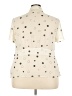 JM Collection Polka Dots Ivory Short Sleeve Blouse Size 22W - photo 2