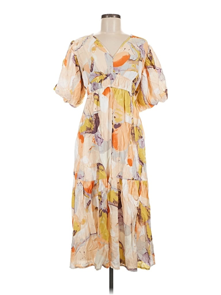 Pre-owned Jessica Simpson Casual Dress In Tan