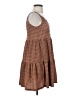 Blu Pepper Checkered-gingham Brown Casual Dress Size S - photo 4