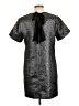 Ann Taylor LOFT Metallic Silver Cocktail Dress Size 10 - photo 2
