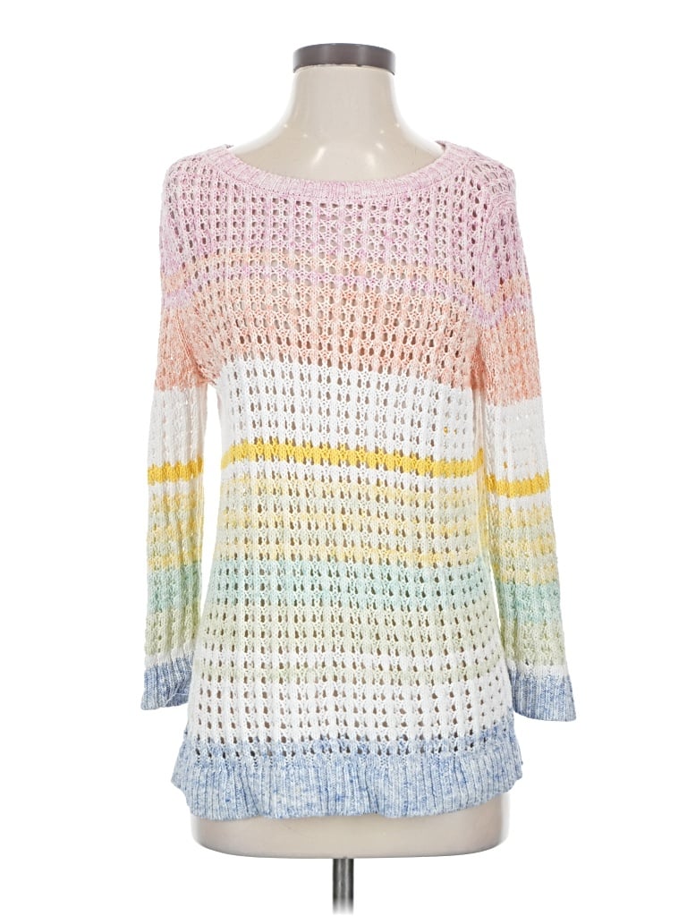 Pre-owned Talbots Pullover Sweater In White