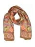 Unbranded 100% Silk Paisley Orange Silk Scarf One size - photo 1