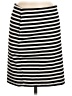 Merona Stripes Black Casual Skirt Size 6 - photo 1
