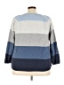 Karen Scott 100% Cotton Color Block Blue Pullover Sweater Size 3X - photo 2