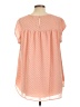 DR2 100% Polyester Orange Sleeveless Blouse Size L - photo 2