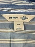 Old Navy 100% Cotton Stripes Blue 3/4 Sleeve Button-Down Shirt Size XXL - photo 7
