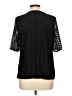 Dana Buchman Black Short Sleeve Blouse Size L - photo 2