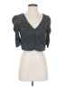 Leith 100% Rayon Gray Short Sleeve Top Size S - photo 1