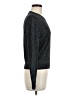 Topshop Metallic Gray Pullover Sweater Size 6 - photo 4