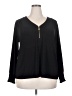 Anne Klein Black Long Sleeve Blouse Size 2X - photo 1