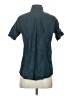 Theory 100% Linen Blue Short Sleeve Button-Down Shirt Size P (petite) - photo 2
