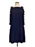 Roz & Ali Solid Blue Cocktail Dress Size L - photo 1