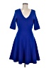 Milly Solid Blue Cocktail Dress Size M - photo 1