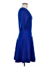 Milly Solid Blue Cocktail Dress Size M - photo 4