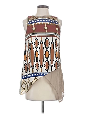 Zara W&B Collection Sleeveless Blouse (view 1)