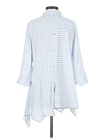 Soft Surroundings 3/4 Sleeve Button-Down Shirt (view 2)
