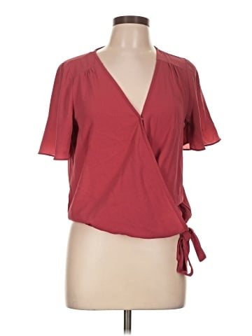 Pink Rose Short Sleeve Blouse (view 1)