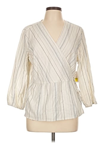 Time and Tru 3/4 Sleeve Blouse (view 1)