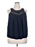 Shein 100% Polyester Blue Sleeveless Blouse Size XXL - photo 1