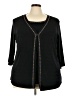 Studio 1940 Black 3/4 Sleeve Top Size 3X - photo 1