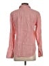 J.Crew 100% Linen Stripes Red Long Sleeve Button-Down Shirt Size 0 - photo 2