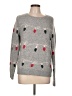 Cupcakes & Cashmere Polka Dots Gray Pullover Sweater Size L - photo 1