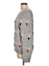 Cupcakes & Cashmere Polka Dots Gray Pullover Sweater Size L - photo 5