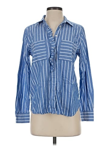 Ann Taylor LOFT Long Sleeve Button-Down Shirt (view 1)