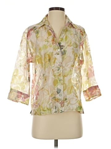 Notations 3/4 Sleeve Blouse (view 1)