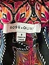 Rose + Olive Paisley Red Casual Pants Size S - photo 7