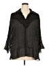Sunny Leigh 100% Polyester Polka Dots Black 3/4 Sleeve Blouse Size 2X - photo 1