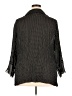 Sunny Leigh 100% Polyester Polka Dots Black 3/4 Sleeve Blouse Size 2X - photo 2