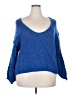 Free People Blue Pullover Sweater Size S - photo 1