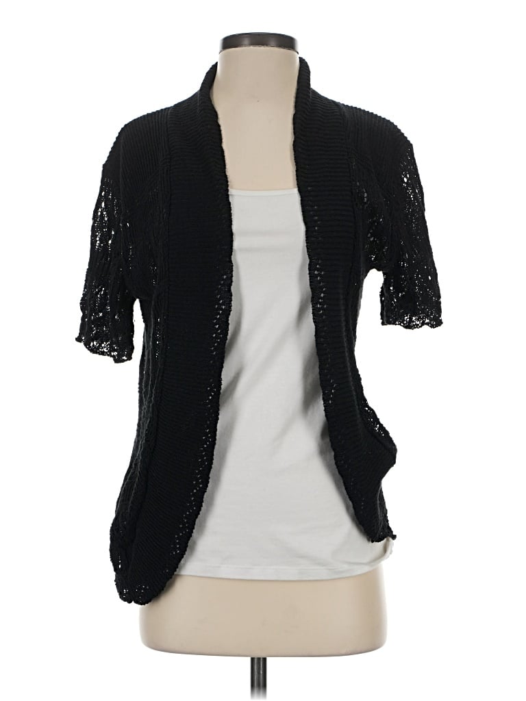 Pre-owned Assorted Brands Cardigan Sweater In Black