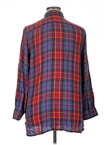 Lauren by Ralph Lauren 3/4 Sleeve Button-Down Shirt (view 2)
