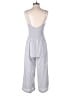 Japna 100% Polyester Stripes Gray Jumpsuit Size M - photo 2