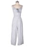 Japna 100% Polyester Stripes Gray Jumpsuit Size M - photo 1