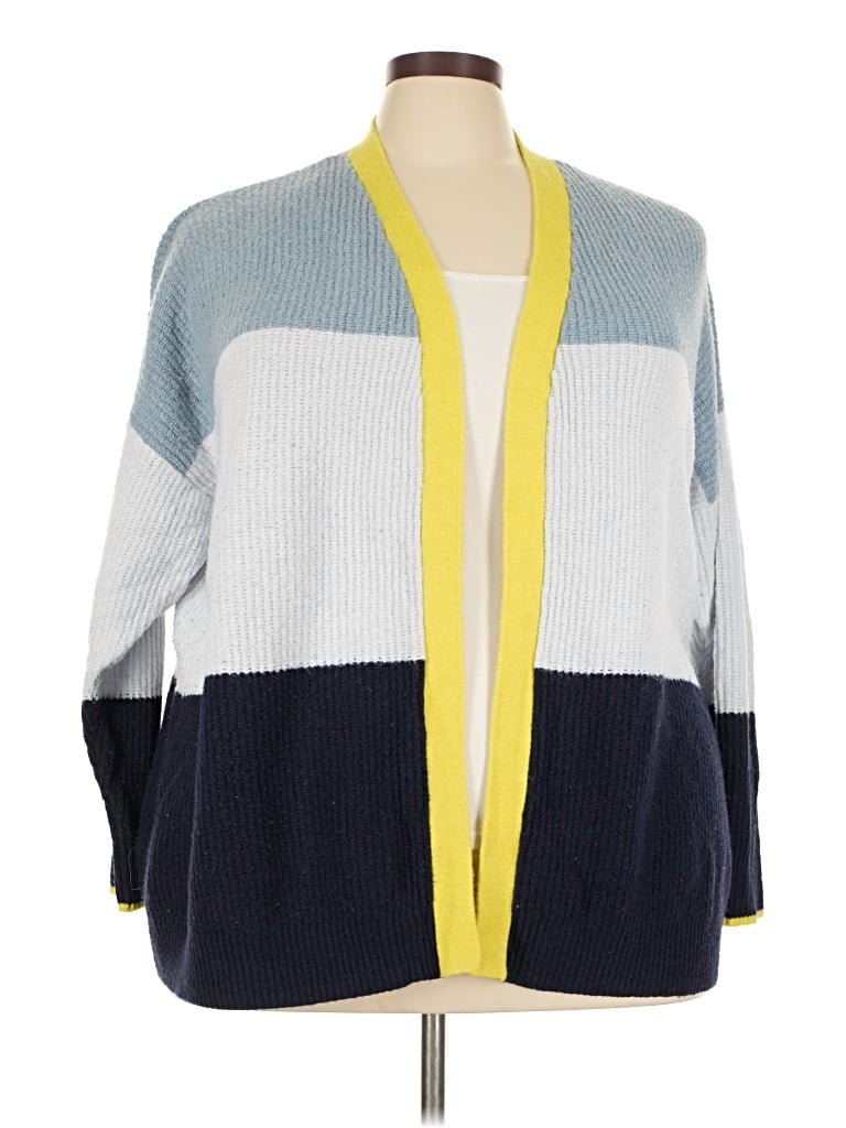 Pre-owned Lane Bryant Cardigan Sweater In Blue