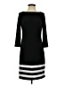 Chaps Stripes Black Casual Dress Size S - photo 1
