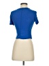 Alice + Olivia Blue Short Sleeve Turtleneck Size S (estimated) - photo 2