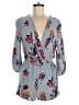 Blu Pepper 100% Rayon Floral Gray Romper Size M - photo 1