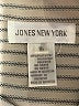 Jones New York 100% Polyester Stripes Tan Long Sleeve Blouse Size 16 - photo 7