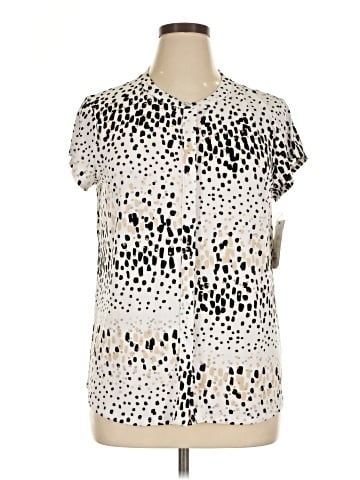 Dana Buchman Short Sleeve Blouse (view 1)