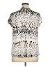 Dana Buchman Animal Print Ivory Short Sleeve Blouse Size XL - photo 2