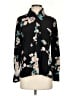 Tucker Floral Black Long Sleeve Blouse Size S - photo 1