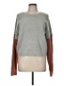 Lulus Color Block Gray Pullover Sweater Size M - photo 1