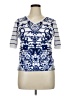 Roz & Ali Blue Pullover Sweater Size 1X - photo 1