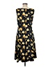 Perceptions Floral Yellow Casual Dress Size M - photo 2