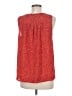 dalia 100% Polyester Red Sleeveless Blouse Size M - photo 2