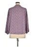 West Kei 100% Polyester Purple 3/4 Sleeve Blouse Size XL - photo 2
